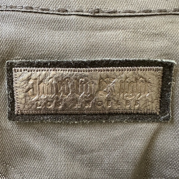 Jaded by Knight Leather/Cotton Jacket Size XL - Picture 3 of 16